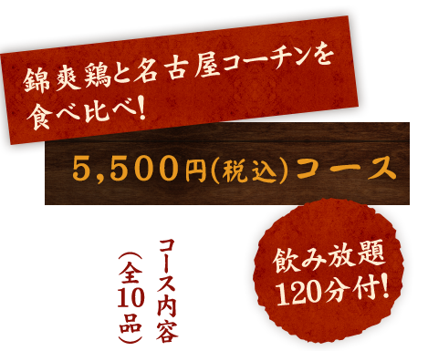 錦爽鶏と 名古屋コーチン